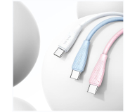 USAMS Kabel Green Series SJ714 18W 3A USB-A do USB-C 1m różowy - 1569010 - zdjęcie 3